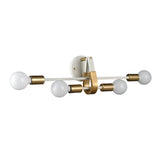 Sabine 24'' Wide 4-Light Vanity Light - Textured White with Brushed Gold 69313/4 Elk Lighting