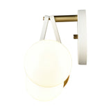 Sabine 24'' Wide 4-Light Vanity Light - Textured White with Brushed Gold 69313/4 Elk Lighting