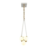 Sabine 42'' Wide 6-Light Linear Chandelier - Textured White with Brushed Gold 69315/6 Elk Lighting