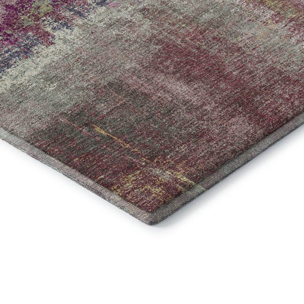 HomeRoots 9' X 12' Blush Purple & Gray Abstract Washable Area Rug - UV Protected, Stylish & Durable Design 693167