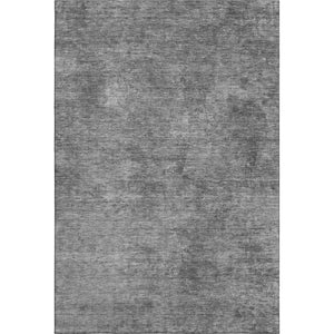 HomeRoots 5' X 8' Gray And Charcoal Abstract Area Rug - Washable, UV Protected, Durable Design for Modern Homes 693194