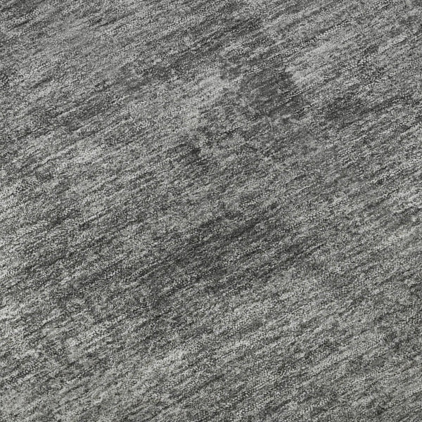 HomeRoots 5' X 8' Gray And Charcoal Abstract Area Rug - Washable, UV Protected, Durable Design for Modern Homes 693194