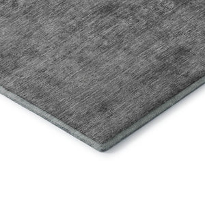 HomeRoots 10' X 14' Stylish Gray and Charcoal Abstract Washable Area Rug with UV Protection for Busy Homes 693198