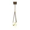 Sabine 42'' Wide 6-Light Linear Chandelier - Pecan with Brushed Gold 69325/6 Elk Lighting