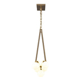 Sabine 58'' Wide 10-Light Linear Chandelier - Pecan with Brushed Gold 69326/10 Elk Lighting