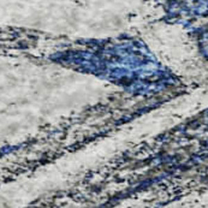 HomeRoots 5' X 8' Blue Gray Silver Floral Area Rug - Washable, UV Protected, Durable, Stain Resistant Design 693290