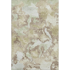 HomeRoots 9' X 12' Taupe Ivory Beige Abstract Area Rug - Washable, UV Protected, Durable & Stylish for Homes 693371