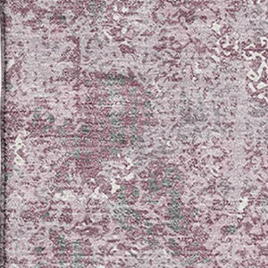 HomeRoots 9' X 12' Stylish Pink Charcoal Ivory Washable Area Rug with UV Protection for Active Homes & Spaces 693395