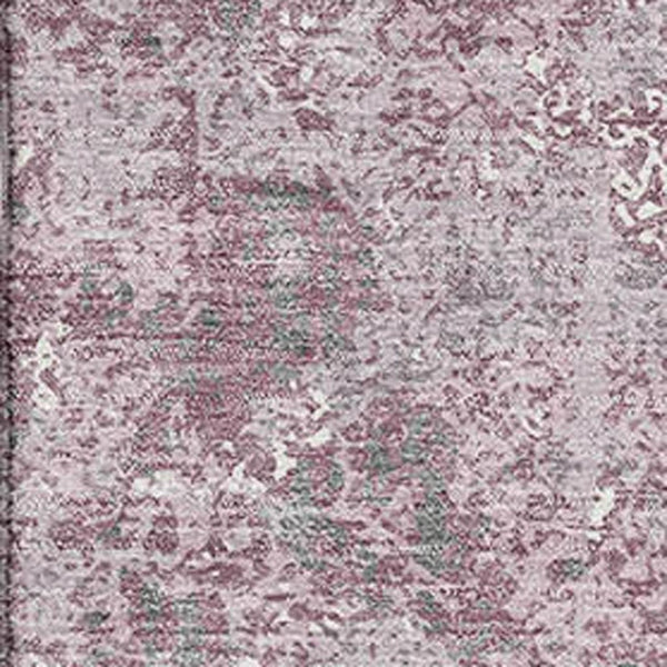 HomeRoots 10' X 14' Pink Charcoal Ivory Abstract Washable Area Rug – Stylish, Durable, and Stain-Resistant! 693396