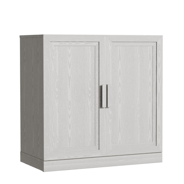 HomeRoots 31" White Wood Accent Cabinet - Stylish Storage Solution for Dining, Living & Bedroom Décor Needs 693398