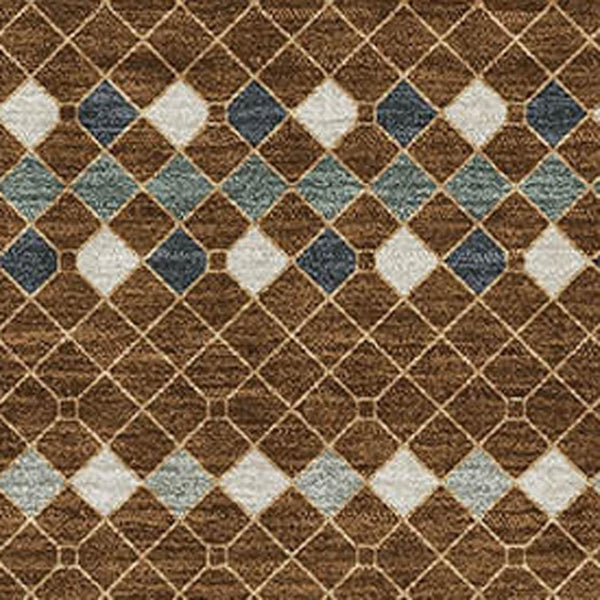HomeRoots 9' X 12' Washable Striped Area Rug with UV Protection – Ideal for High-Traffic Spaces & Family Homes 693521