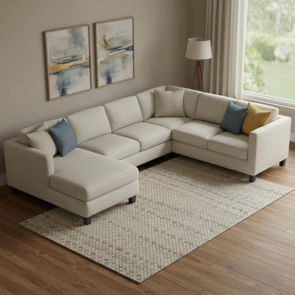 HomeRoots 9' X 12' Taupe Copper & Gold Striped Washable Area Rug - UV Protected, Soft, Durable & Stylish 693569