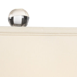 Chelsea House Summerset Crystal Lamp With Patterned Clear Crystal & Antique Brass Accents For Elegant Lighting 69357