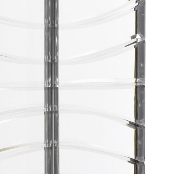 Chelsea House Summerset Crystal Lamp With Patterned Clear Crystal & Antique Brass Accents For Elegant Lighting 69357