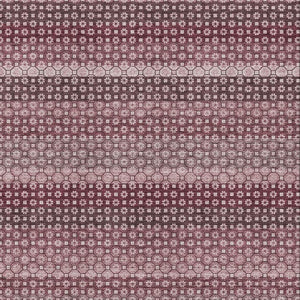 HomeRoots 5' X 8' Burgundy Merlot & Pink Striped Washable Area Rug with UV Protection for Stylish Living Spaces 693584
