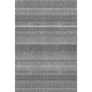 HomeRoots 10' Gray Silver Charcoal Striped Washable Area Rug - UV Protected, Durable, Stain Resistant Design 693594