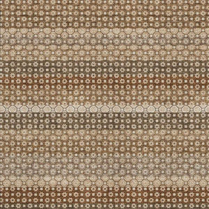HomeRoots 9' X 12' Washable Area Rug in Taupe, Rust & Brown Stripes - Durable, UV-Protected & Stain-Resistant! 693617