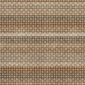 HomeRoots 10' Taupe, Rust & Brown Striped Washable Area Rug with UV Protection - Perfect for Sunlit Spaces! 693618