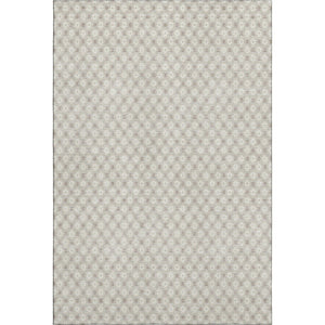 HomeRoots 8' Beige and Ivory Geometric Area Rug – Washable, Stain-Resistant, UV-Protected for Modern Spaces 693628