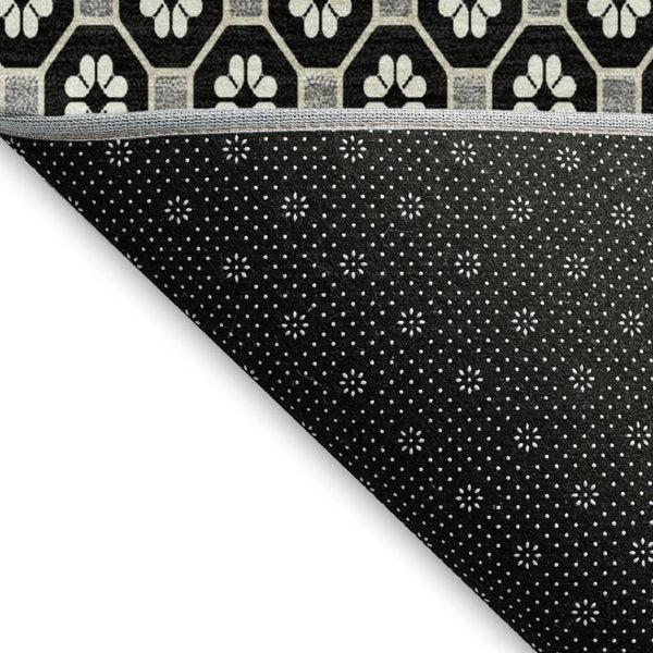 HomeRoots 9' X 12' Stylish Geometric Washable Area Rug – Durable, Stain-Resistant & UV Protected Design for Modern Spaces 693635