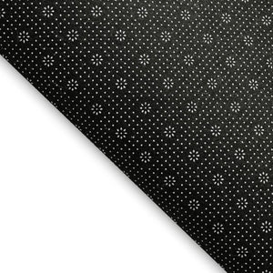 HomeRoots 10' Geometric Area Rug in Black, Gray & Silver - Washable, UV Protected, Non-Slip for Busy Homes 693636