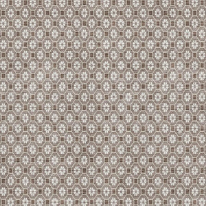 HomeRoots 8' Taupe Brown & Ivory Geometric Area Rug - Washable, UV Protected, Perfect for High-Traffic Spaces! 693670