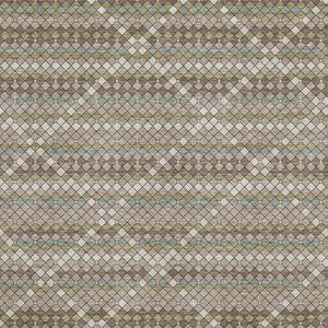 HomeRoots 9' X 12' Taupe Brown & Ivory Geometric Area Rug – Durable, Washable, UV Protected for Modern Homes 693707