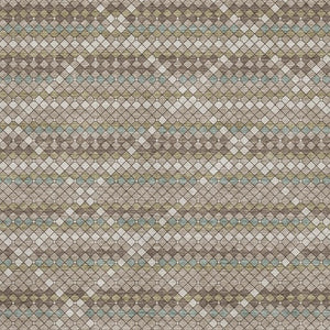 HomeRoots 10' X 14' Taupe Brown & Ivory Geometric Washable Area Rug with UV Protection for Modern Homes 693708