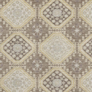 HomeRoots 5' X 8' Taupe Beige & Gray Floral Washable Area Rug - Stain-Resistant, UV Protected, Easy Care! 693758