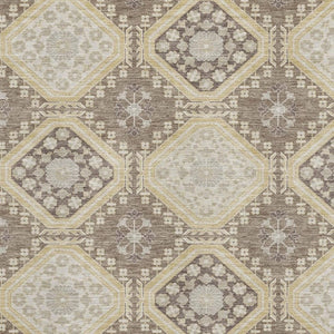 HomeRoots 8' Elegant Taupe Beige & Gray Floral Area Rug - Washable, UV Protected, Stain Resistant & Durable 693760