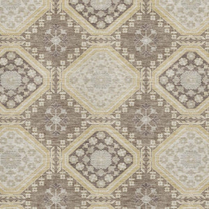 HomeRoots 9' X 12' Floral Taupe Beige & Gray Washable Area Rug - Durable, UV-Protected, Perfect for Homes 693761
