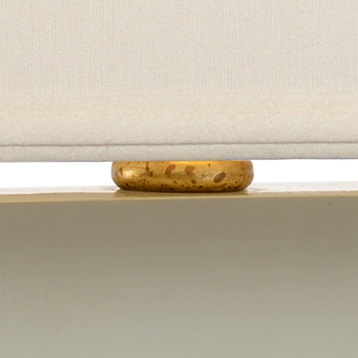 Chelsea House Satterfield Lamp — Warm Gray Lacquered Wood With Antique Gold Base, Transitional 28.5" Table Lamp 69380