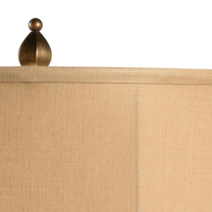 Chelsea House Vidette Ceramic Lamp With Acid Rain Wash & Antique Gold Leaf Base — Sculptural 29.5" Transitional Accent Light 69387