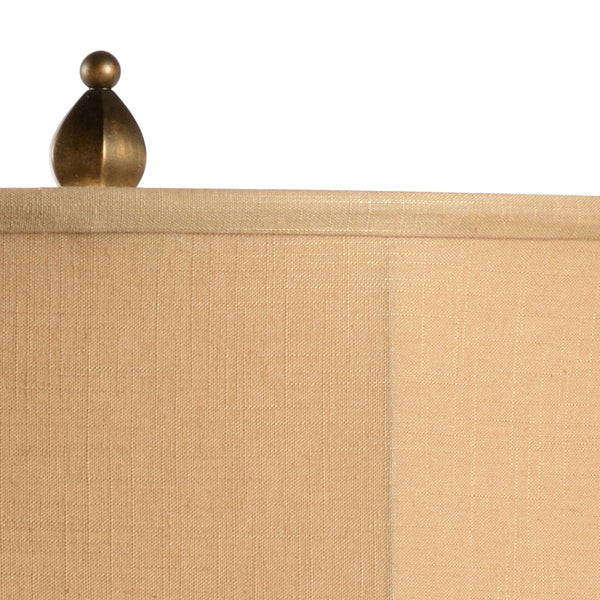 Chelsea House Vidette Ceramic Lamp With Acid Rain Wash & Antique Gold Leaf Base — Sculptural 29.5" Transitional Accent Light 69387