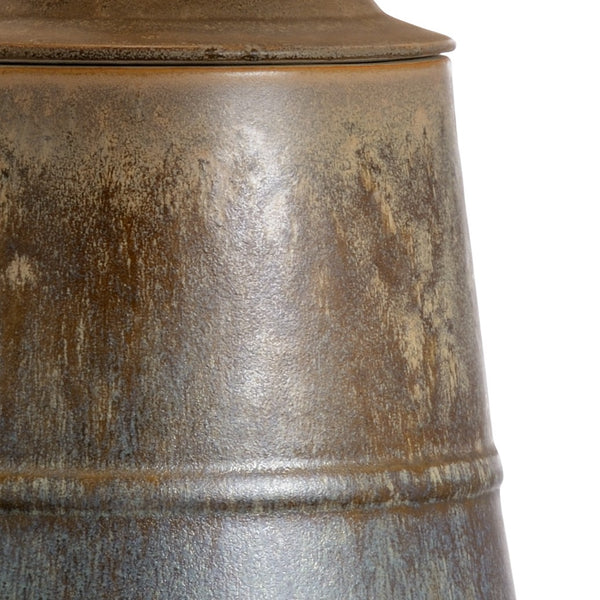 Chelsea House Vidette Ceramic Lamp With Acid Rain Wash & Antique Gold Leaf Base — Sculptural 29.5" Transitional Accent Light 69387