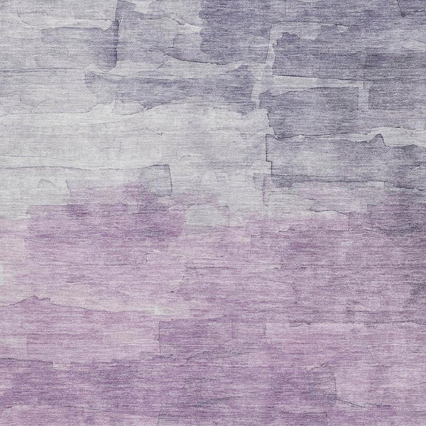 HomeRoots 10' X 14' Lavender & Lilac Striped Area Rug - Washable, UV Protected, Durable & Stylish Home Essential 693876