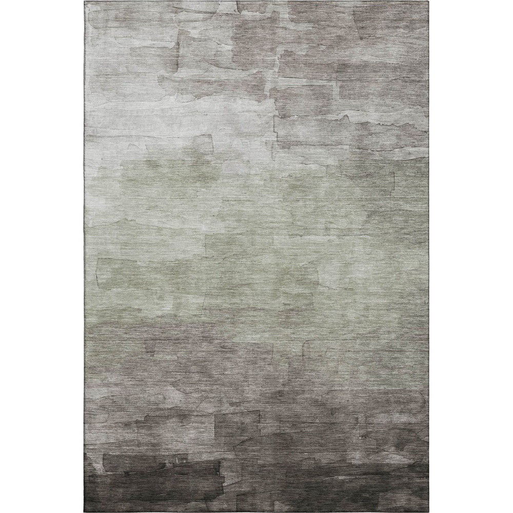 HomeRoots 9' X 12' Versatile Taupe and Beige Striped Area Rug - Washable, UV Resistant & Perfect for High-Traffic Spaces 693893