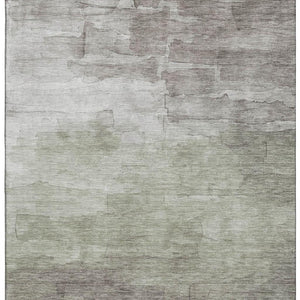 HomeRoots 9' X 12' Versatile Taupe and Beige Striped Area Rug - Washable, UV Resistant & Perfect for High-Traffic Spaces 693893