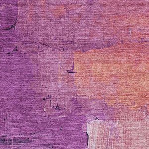 HomeRoots 10' X 14' Purple Emerald Coral Abstract Area Rug – Stain Resistant, Washable, UV Protected & Stylish! 693936