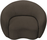 Hyde Brown Boucle Fabric Chair 693Brown-C Meridian Furniture