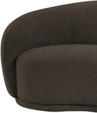 Hyde Brown Boucle Fabric Chair 693Brown-C Meridian Furniture