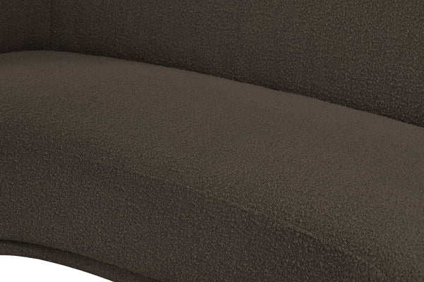 Hyde Brown Boucle Fabric Loveseat 693Brown-L Meridian Furniture