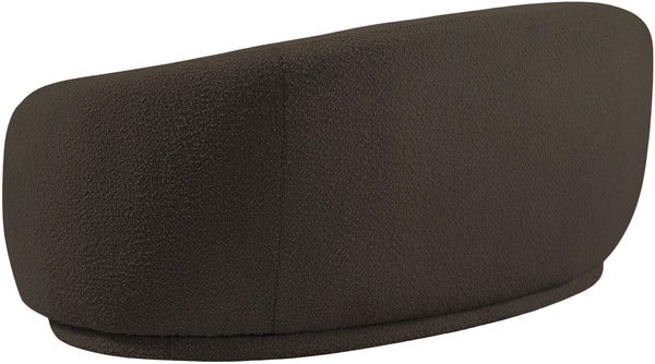 Hyde Brown Boucle Fabric Loveseat 693Brown-L Meridian Furniture