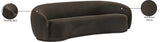 Hyde Brown Boucle Fabric Sofa 693Brown-S Meridian Furniture