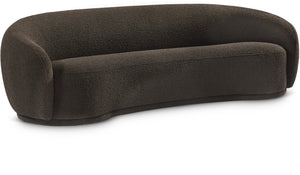 Hyde Brown Boucle Fabric Sofa 693Brown-S Meridian Furniture