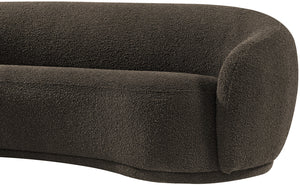 Hyde Brown Boucle Fabric Sofa 693Brown-S Meridian Furniture