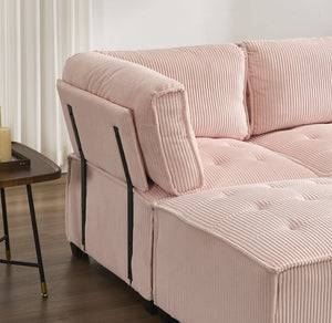 English Elm United We Win U-Shaped Modular Sectional Sofa With Reversible Chaise For Custom Living Room Comfort W1568S00154-GIGA