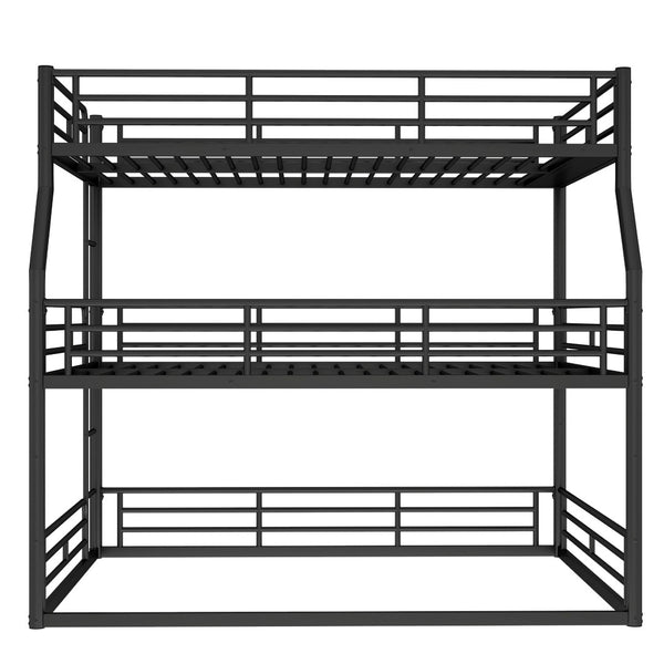 English Elm Twin Xl Solid Pine Loft Bed with Built-in Led Lighting and Storage Shelves Black W1580S00586