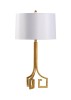 Chelsea House Corinth Antique Gold Table Lamp — 30" Slim Iron Base With Hand-Applied Gold Leaf For Timeless Elegance 69407