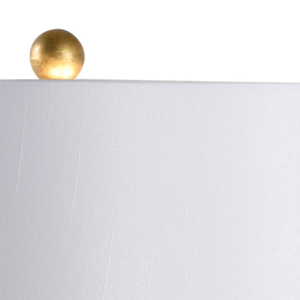 Chelsea House Corinth Antique Gold Table Lamp — 30" Slim Iron Base With Hand-Applied Gold Leaf For Timeless Elegance 69407